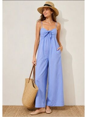 THOMAS MASON FOR J .CREW TIE-FRONT JUMPSUIT in Sky Blue Size 8~ New No Tags